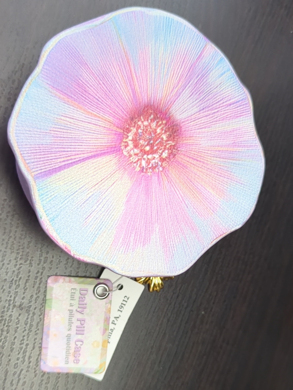Nwt Iridescent Pink Floral Coin Purse - Pill Box Women's Accessories